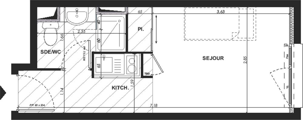 19m²